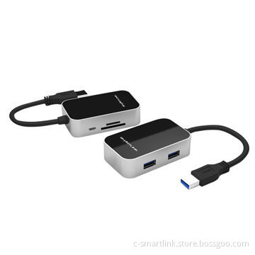 USB 3.0 Hubs with SD/TF, 2-in-1, Support 1 SD Card and 1 TF Card, 3 Ports